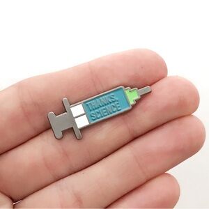 Thanks Science Syringe Enamel Pin